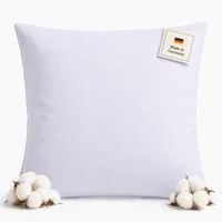 NEXGEN Luxus Baumwollkissen Kopfkissen Hotelkissen Schlafkissen Hotelqualität, Made in Germany, Füllung: Premium Füllwatte, Bezug: Baumwolle, Seitenschläfer, Bauchschläfer, Rückenschläfer, Spar-Set, Hergestellt in Deutschland, Deluxe Komfort