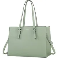 TAN.TOMI Aktentasche Große Business Handtasche Damen Leder Schultertasche Arbeit Schule, Bürotasche Damen 15 Zoll Notebooktasche mit 3 Fächern für Büro Schule