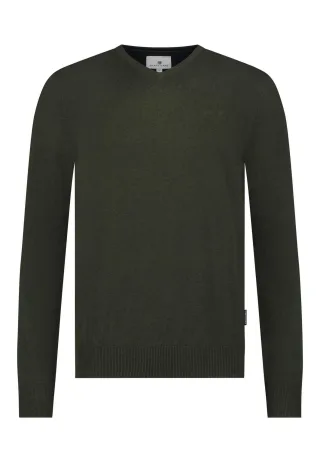State of Art - Basis-Pullover aus Baumwolle grün - Gr. - XXL