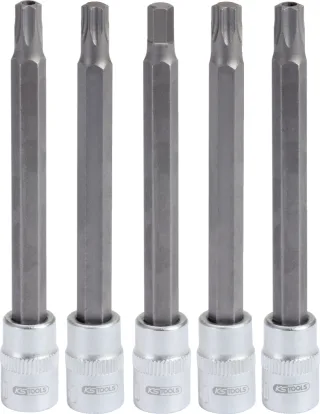 KS Tools 1/4" Spezial-Airbag-Bit-Stecknuss-Satz, 5-tlg - 140.2300