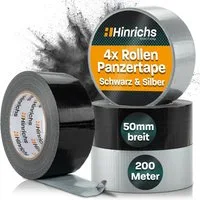 Hinrichs Klebeband Panzertape 4 Rollen 50 Meter