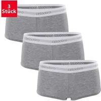 celodoro Panty Damen Panty mit Webgummi-Bund (3er Pack) Sport Slip mit Logo