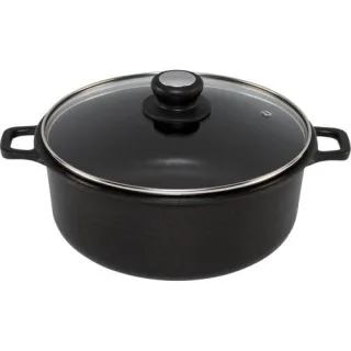 De Buyer Choc Extreme Bratentopf mit Glasdeckel 28cm induktion