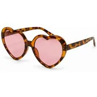 COLLEZIONE ALESSANDRO Sonnenbrille Heart Rahmen in Leooptik