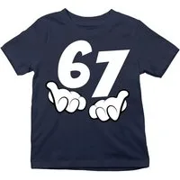 Youth Designz Print-Shirt Kinder T-Shirt "67" lustig Fun-Print Statement Geschenk Trend mit witzigen Aufdruck für Jungen und Mädchen