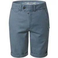 TIMEZONE Chinoshorts Slim Fit Shorts verdeckter Reißverschluss für Herren Baumwolle, Leinen Slim Fit Einfarbig atmungsaktiv Casual-Style