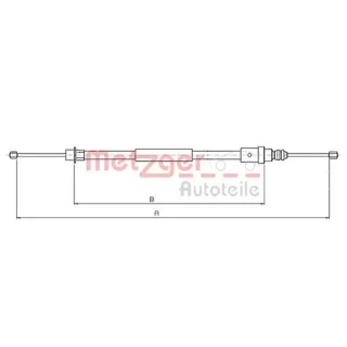 Metzger Handbremsseil hinten rechts Peugeot 406