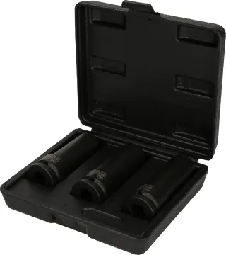 KS Tools 1/2" Spezial-Kraft-Stecknuss-Satz für geschraubte Spurplatten, 3-tlg - 515.0605