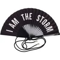 Giftcompany Handfächer Fächer Fififan I am the Storm Schwarz