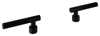 GROHE Hebelgriffe Atrio Private Collection 48646, Rändelstruktur phantom black, 48646KF0 48646KF0