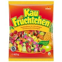 STORCK Süßigkeit, Storck Kau Früchtchen Kaubonbons in 5 Geschmacksrichtungen 425g