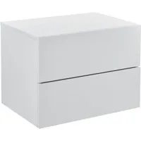 en.casa Hängeschrank »Ampfing« Wandschrank mit 2 Schubladen 40x29x30 cm Weiß