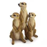 Bambelaa! Gartenfigur Erdmännchen Familie Gartendeko Figuren für Garten Gartenfiguren Groß