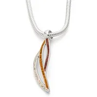 DUR Kettenanhänger DUR Schmuck: Anhänger "Ocean Stream" mit Strandsand und Bernsteinsand