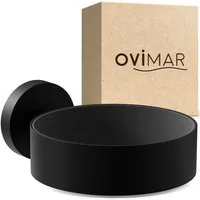 ovimar Haartrocknerhalter Kvitoya, (1-tlg., aus Edelstahl in Schwarz zur Zum Bohren)