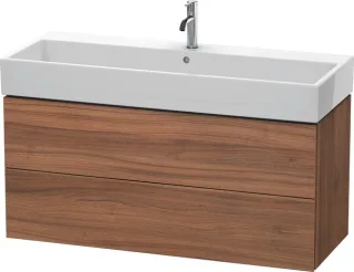 Duravit L-Cube Waschtischunterbau wandhängend Nussbaum Matt 1184x459x544 mm - LC627907979 LC627907979