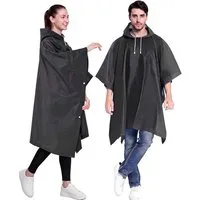 Coonoor Regenponcho 1 Stück Wasserdichter EVA Regenponcho für Erwachsene Unisex