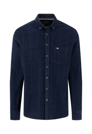 FYNCH-HATTON - Corduroy Check, B.D., 1/1 navy - Gr. - L