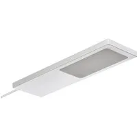 SO-TECH® LED Unterbauleuchte LED Möbelleuchte GIULIA II, stufenlos dimmbar, LED fest integriert, Warmweiß, 1 Leuchte warmweiß ohne Sensor, silbergrau