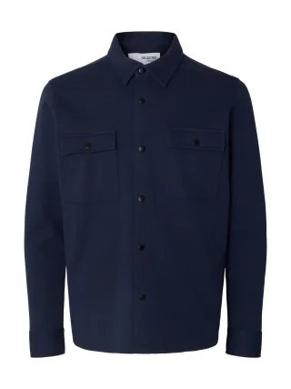 selected men - SLMJACKIE SWEAT JACKET NOOS Blau - Gr. - M