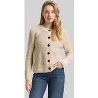 TOM TAILOR Cardigan Pullover & Strickjacken Bouclé Cardigan mit Wollanteil