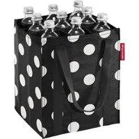 REISENTHEL® Tragetasche BOTTLEBAG, Flaschentasche, Schwarz, Weiß, (1-tlg), Punkte