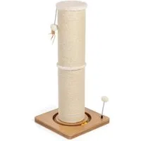 Canadian Cat Company Kratzsäule Kratzstamm Carla, mit 82cm-hoher Kratzsäule Ø20cm, ca. 40 x 40 x 86 cm