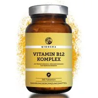 QIDOSHA Vitamin B12 Komplex 500 mcg Tablette, 1 er 365 St., 91 g, Mit Methylcobalamin & Adenosylcobalamin
