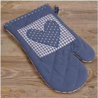 matches21 HOME & HOBBY Topflappen Topfhandschuh Landhaus Premium Karo Herz 33x17 cm, (1-tlg)