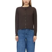 s.Oliver Strickjacke Rundhals mit Viskose