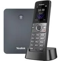 W74P, VoIP-Telefon schwarz, Basisstation mit Mobilteil