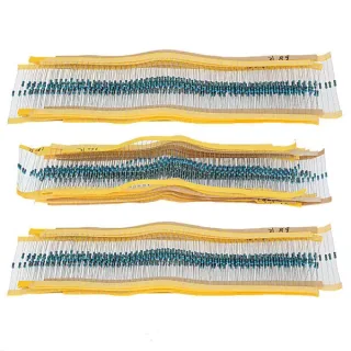 1800pcs 30 Kinds Value 1% 1/4W Metal Film Resistor Assorted Kit 60pcs Each Value