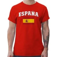 Shirtracer T-Shirt Schriftzug mit Espana, Spanisch, España, Spain 2026 Fussball WM Fanartikel