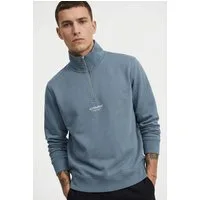 Jack & Jones Sweatshirt JJESOHO SWEAT QUARTER ZIP HN NOOS Baumwollmischung, relaxed fit