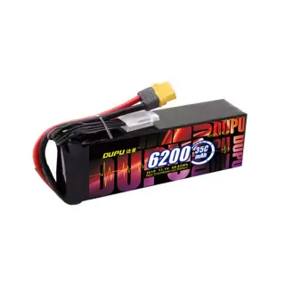 DUPU 11.1V 14.8V 22.2V 6200mAh 35C 60C 3S 4S 6S LiPo Battery XT60 Plug for RC Drone