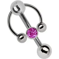 Adelia´s Intimpiercing Piercing Intimpiercing, Titan - Klitoris - Banane mit 5 mm Lochkugel