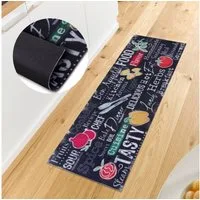 HANSE Home Küchenläufer Delicious Kitchen Board, rechteckig, Höhe: 3 mm, Läufer, Rutschfest, Küchenteppich, Küche, Teppich, Pflegeleicht