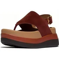 Fitflop F-Mode Stack Suede Back-Strap Toe-Post Sandals Sandale