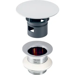 Geberit Ablaufventil mit freiem Auslauf 1 1/4" x 80mm hochglanz-verchromt, 152080211 152080211