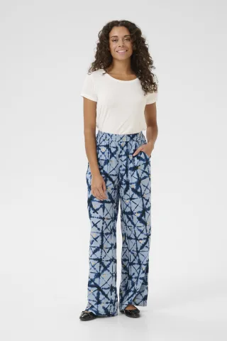 Casual Hose Relaxed fit Blue Batik blue