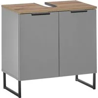 BASIC by Balculina Waschbeckenunterschrank Denver Waschbeckenunterschrank, Badezimmerschrank 60x60x35 (1-St) Breite 60 cm, Tür L/R montierbar, Softclose