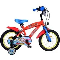 Volare Kinderfahrrad 14 Zoll Kinder Jungen Fahrrad Rad Bike Kinderrad Paw Patrol Rot 21510, 1 Gang, Stützräder