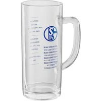FC Schalke 04 Bierkrug Bierkrug Bau & Weiß, 1-tlg., Glas
