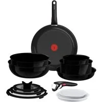 Tefal Pfannen-Set Ingenio Excellence Keramik, Aluminium (Set, 13-tlg), abnehmbarer Ingenio-Griff, Thermo-Signal, stapelbar, Induktion
