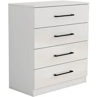 OTTO home Schubkastenkommode Sylt Schlafzimmerschrank Garderobe Schrank hochglanz (1 St., Viel Stauraum im Schlafzimmer mit hochglänzenden Fronten), Beistellschrank mit 4 Schubladen