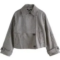 Next Kurzjacke Verkürzter Trenchcoat, Kurzgröße (1-St)