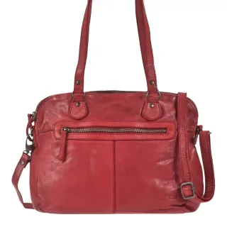 Bear Design Umhängetasche Damen Leder Lieke – 2 Fächer