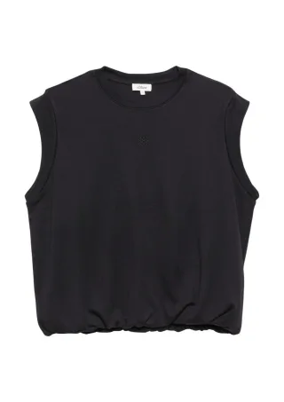 s.Oliver Red Label - T-Shirt mit Schulterpolstern schwarz - Gr. - 38