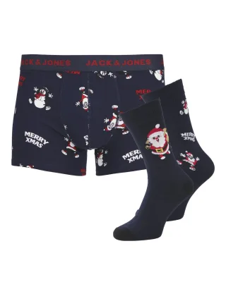 JACK&JONES - JACHAPPY XMAS GIFTBOX navy blazer - Gr. - S