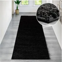 Bruno Banani Läufer Shaggy Soft, rechteckig, Höhe: 30 mm, Läufer, Brücke, gewebt, Uni-Farben, besonders weich